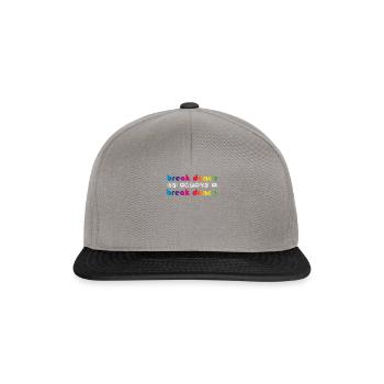 BREAKDANCE ist Breakdance - Snapback Cap - Graphit/Schwarz - Vorne