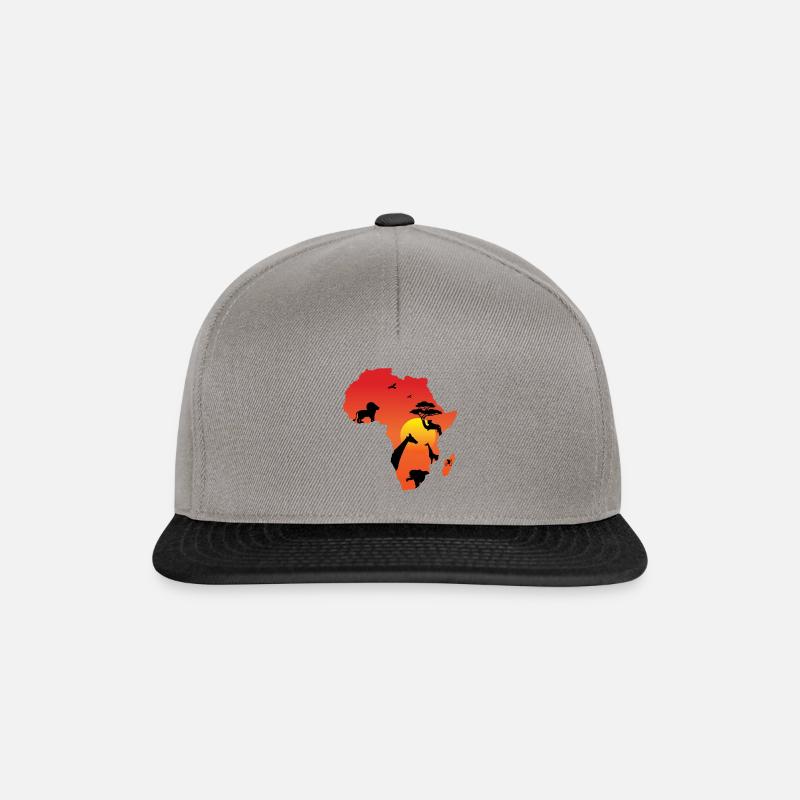 Afrika - Snapback Cap - Graphit/Schwarz