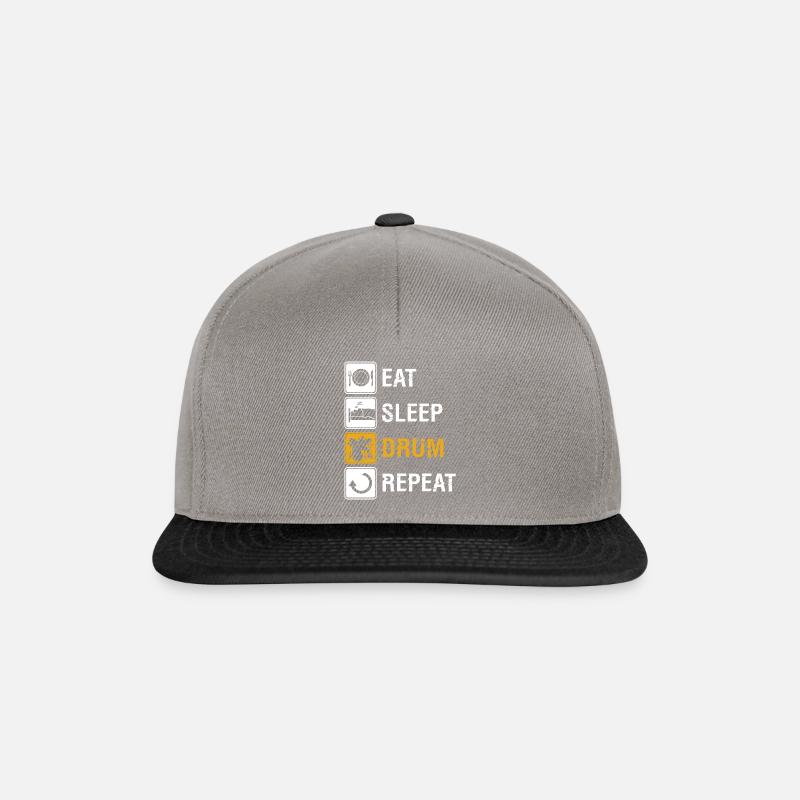 schlagzeug - Snapback Cap - Graphit/Schwarz