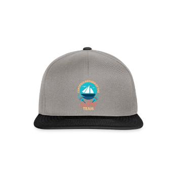 Équipe de voile - Casquette snapback - gris graphite/noir - Devant