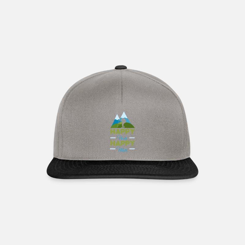 Happy Hike - Snapback Cap - Graphit/Schwarz