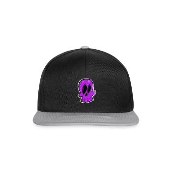 Conception de crâne - Casquette snapback - noir/gris - Devant
