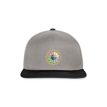 Électricien électrotechnique Ingénieur physicien - Casquette snapback - gris graphite/noir - Devant