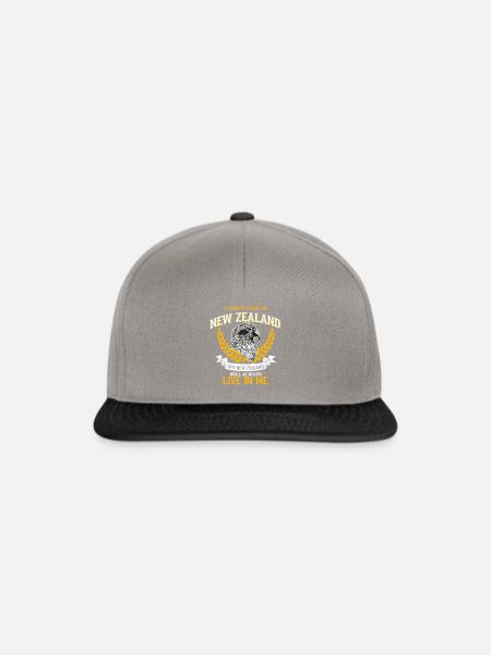 Neuseeland - Snapback Cap - Graphit/Schwarz