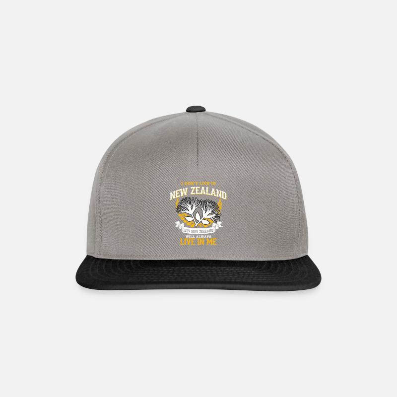 Neuseeland - Snapback Cap - Graphit/Schwarz