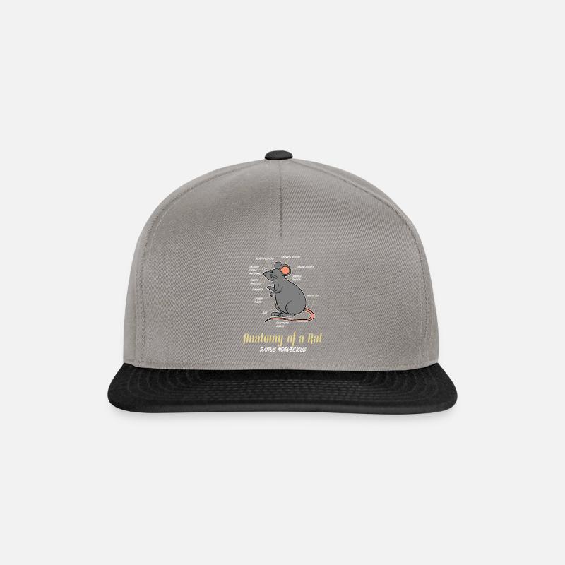 rat - Snapback Cap - graphite/black