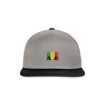 reggae - Casquette snapback - gris graphite/noir - Devant