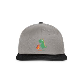 Daddy-Saur - Snapback Cap - Graphit/Schwarz - Vorne