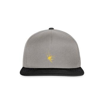 abstraite de l’argent de l’étoile - Casquette snapback - gris graphite/noir - Devant