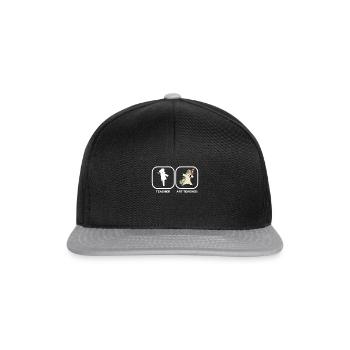 Art Teacher Kunstlehrer Einhorn - Snapback Cap - Schwarz/Grau - Vorne
