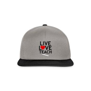 Lehrerin - Snapback Cap - Graphit/Schwarz - Vorne