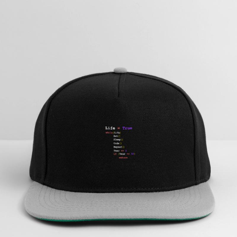 Eat Sleep Code Repeat - Programmierer Snapback Cap