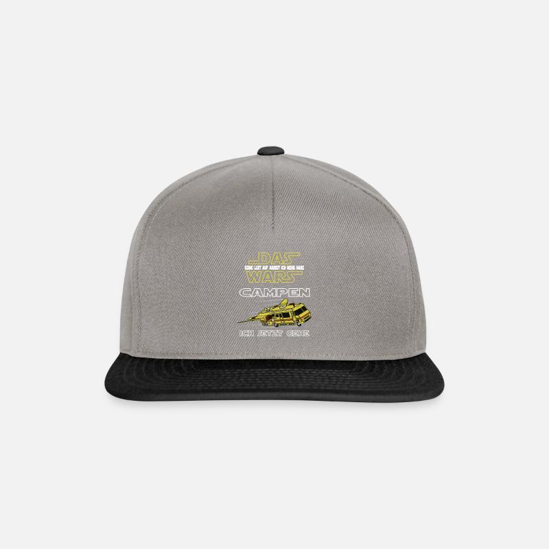 Das wars Campen ich jetzt jetzt gehe. - Snapback Cap - Graphit/Schwarz