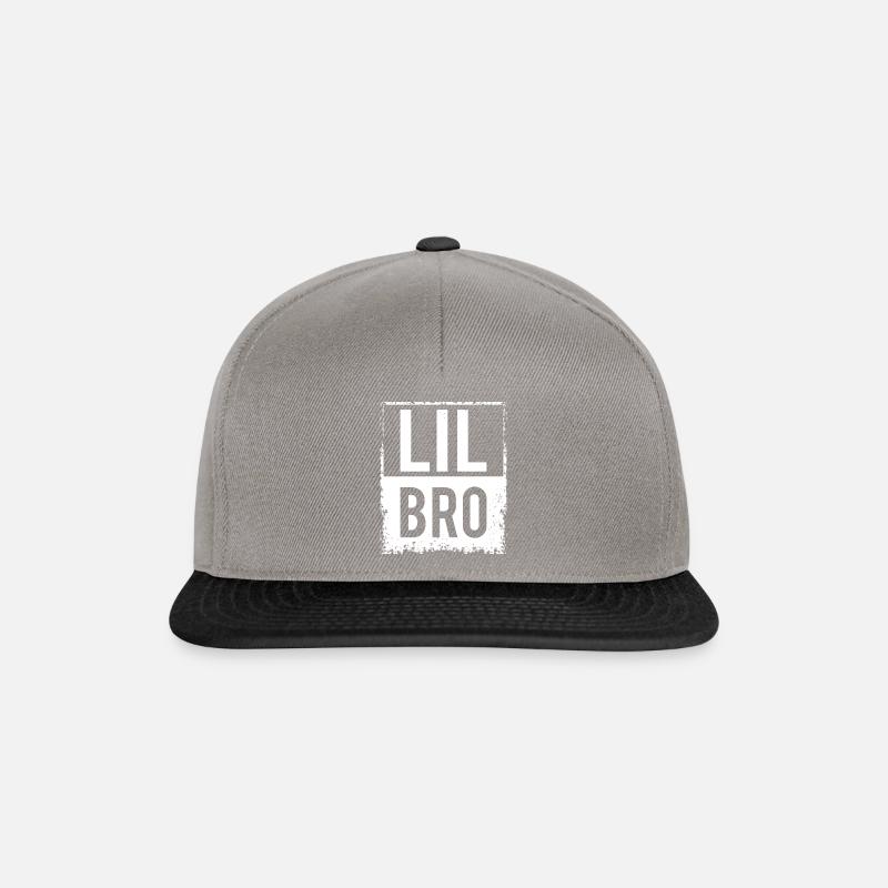 Jüngerer Bruder Geschenk Geschwister - Snapback Cap - Graphit/Schwarz