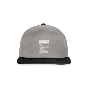 Mechaniker Mechatroniker Auto Werkstatt motorsport - Snapback Cap - Graphit/Schwarz - Vorne