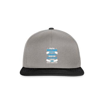 Männertag Himmelfahrt Vatertag 2021 Papa Spruch - Snapback Cap - Graphit/Schwarz - Vorne