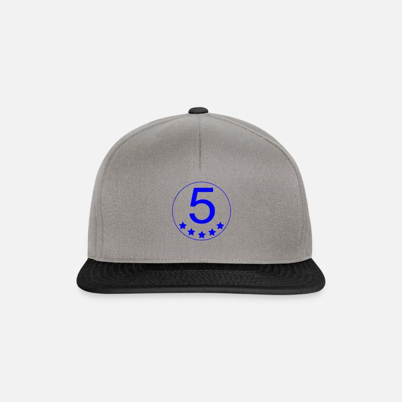 5 Stern Qualität Unternehmen - Snapback Cap - Graphit/Schwarz
