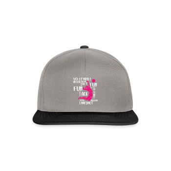 Volleyball Player Spike - Snapback Cap - Graphit/Schwarz - Vorne