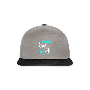 Salon Life Hairdresser Manicurist Technician - Snapback Cap - Graphit/Schwarz - Vorne