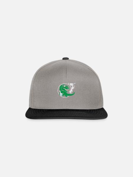 Dinos Cannabis Bong - Snapback Cap - Graphit/Schwarz
