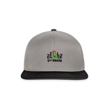 Aloha 2nd Grade Second Teacher Premier jour Retour à - Casquette snapback - gris graphite/noir - Devant