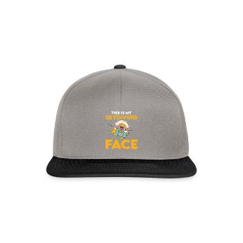 Funny Parachuting This Is My Skydiving - Snapback Cap - Graphit/Schwarz - Vorne