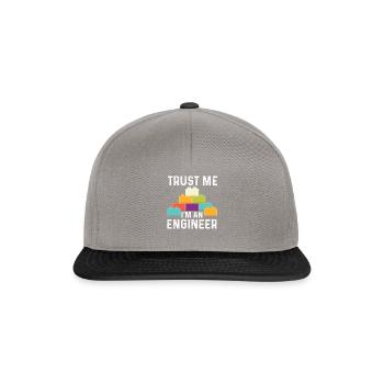Funny I'm An Engineer - Snapback Cap - Graphit/Schwarz - Vorne