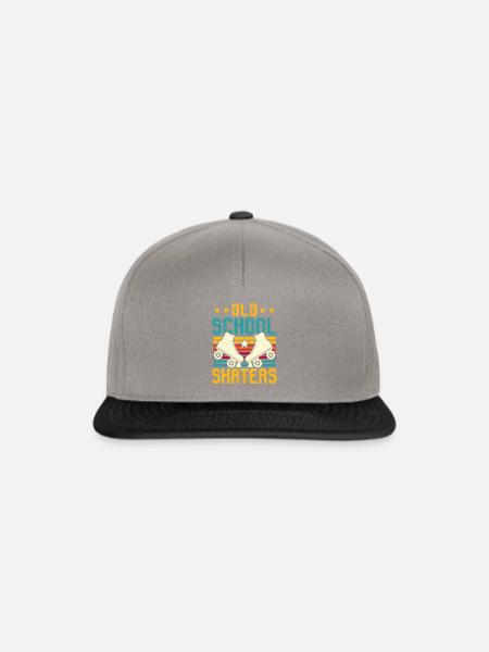 Retro Roller Skates - Snapback Cap - Graphit/Schwarz