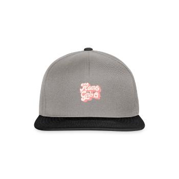 Accueil Fille Drôle cadeau pour bureau d’agent immobilier - Casquette snapback - gris graphite/noir - Devant