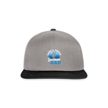 Proud Lax Dad - Snapback Cap - Graphit/Schwarz - Vorne