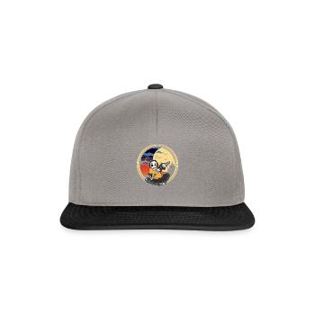 Halloween Skeleton Gamer Playing Videogame - Snapback Cap - Graphit/Schwarz - Vorne