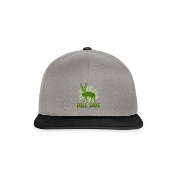 Funny Dill Deer - Snapback Cap - Graphit/Schwarz - Vorne
