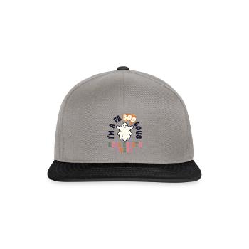 Faboolous Immobilienmakler Halloween Retro - Snapback Cap - Graphit/Schwarz - Vorne