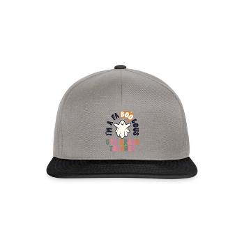 Lehrer Halloween Retro 5. Klasse Vintage Fünfte - Snapback Cap - Graphit/Schwarz - Vorne
