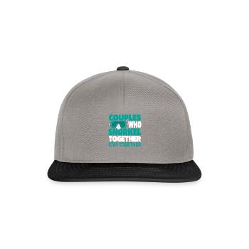 Snorkeling Couple - Snapback Cap - graphite/black - Front