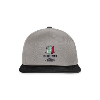 Christmas in Florida Family Vacation Tropical - Snapback Cap - graphite/black - Front