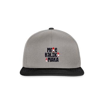 Mele Kalikimaka Christmas Gnomes Tropical Hawaii - Snapback Cap - graphite/black - Front