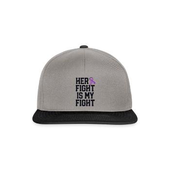 Ihr Kampf ist Mastozytose Bewusstsein MCAS - Snapback Cap - Graphit/Schwarz - Vorne