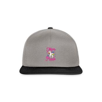 Team de la Mariée Enterrement de vie de jeune fill - Snapback Cap - graphite/black - Front
