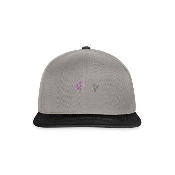 Asexuel Wildflower Pride Mois LGBT Subtil Ace - Casquette snapback - gris graphite/noir - Devant