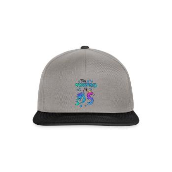 Cette sirène est 5 ans Mermaid Girl 5ème - Casquette snapback - gris graphite/noir - Devant