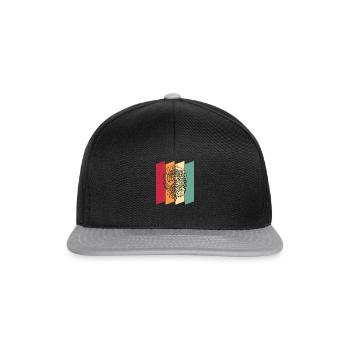 Papagei Moon Phases - Snapback Cap - Schwarz/Grau - Vorne