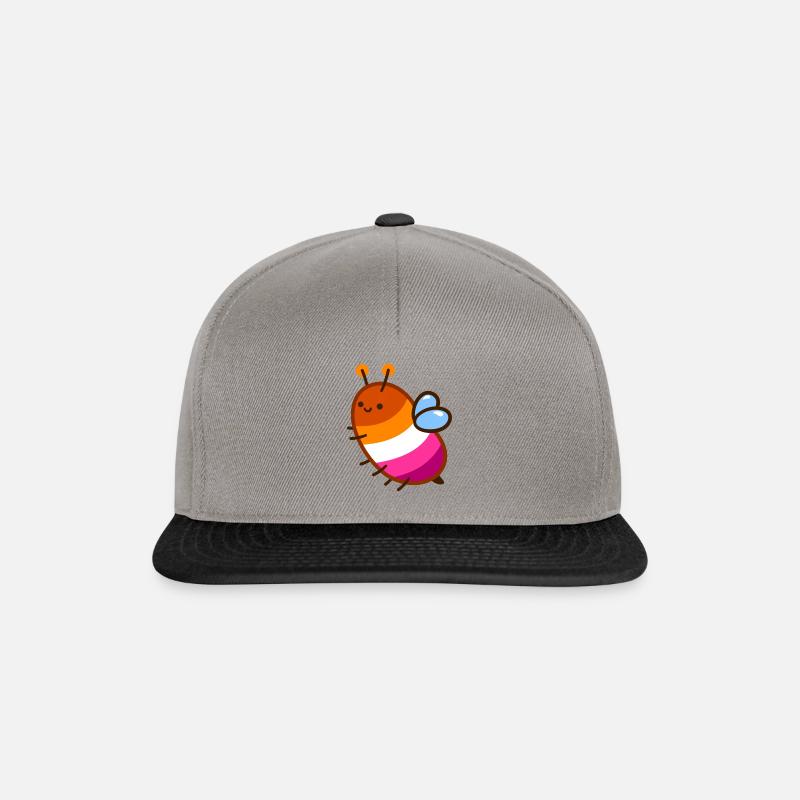 Lesbische Biene - Snapback Cap - Graphit/Schwarz