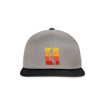 BMX bike bike retro gift Bicycle Motocross - Snapback Cap - graphite/black - Front