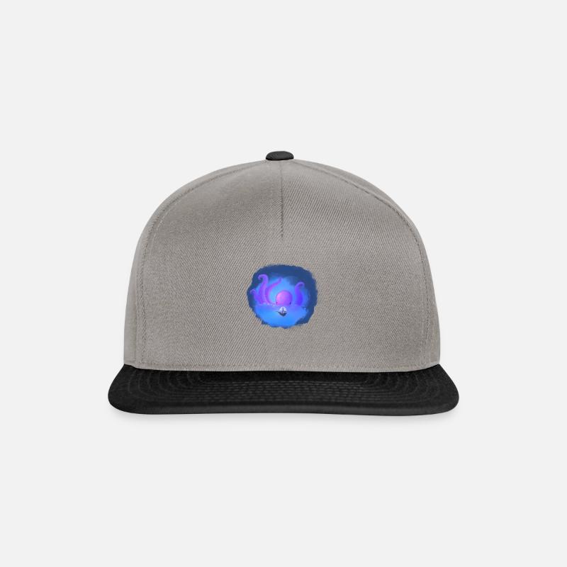 Krake - Snapback Cap - Graphit/Schwarz