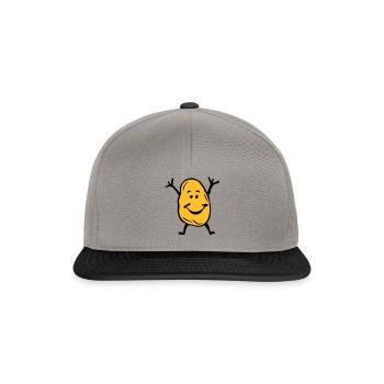 patate sourire 0 - Casquette snapback - gris graphite/noir - Devant