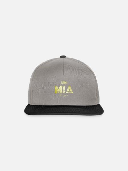 Mia - Snapback Cap - Graphit/Schwarz