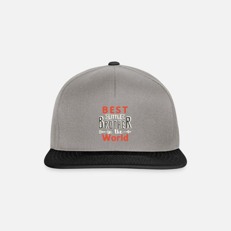 Bester kleiner Bruder der Welt Bester Bruder - Snapback Cap - Graphit/Schwarz