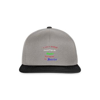 Le meilleur Grand Papa du monde - Casquette snapback - gris graphite/noir - Devant