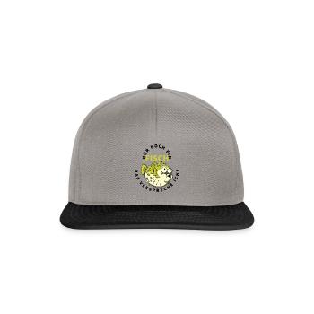 Nur noch ein Fisch! - Snapback Cap - Graphit/Schwarz - Vorne